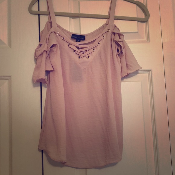 Tops - Pink Off-the-Shoulder Blouse. NWT